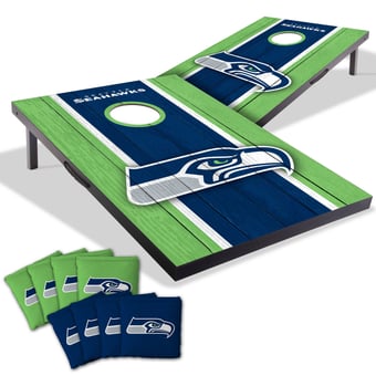 Fanpoint Seattle Seahawks 2' x 3' Cornhole Game with Bags