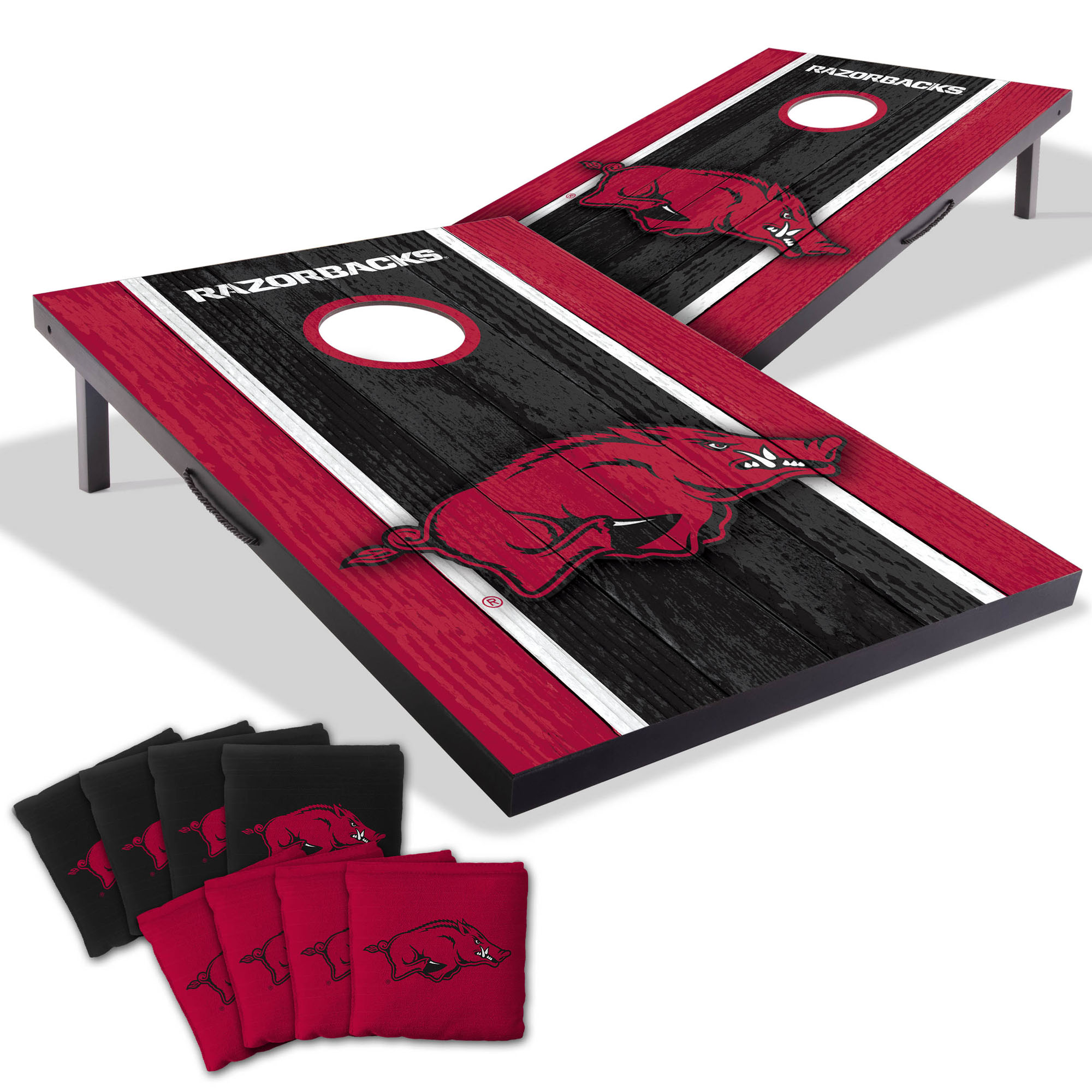 Fanpoint Arkansas Razorbacks 2' x 3' Cornhole Game with Bags