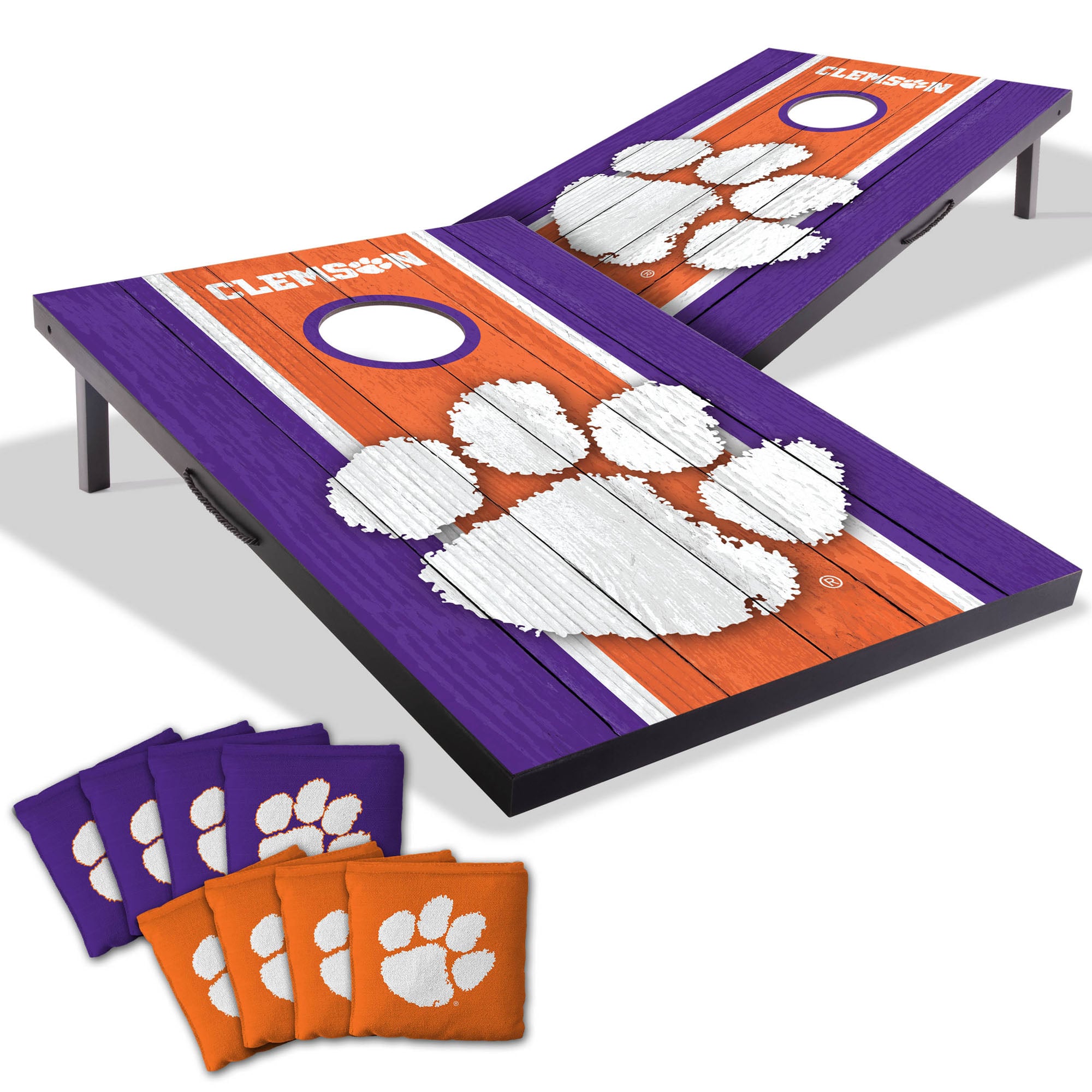 IDNA Clemson Tigers 2' x 3' Cornhole Game with Bags