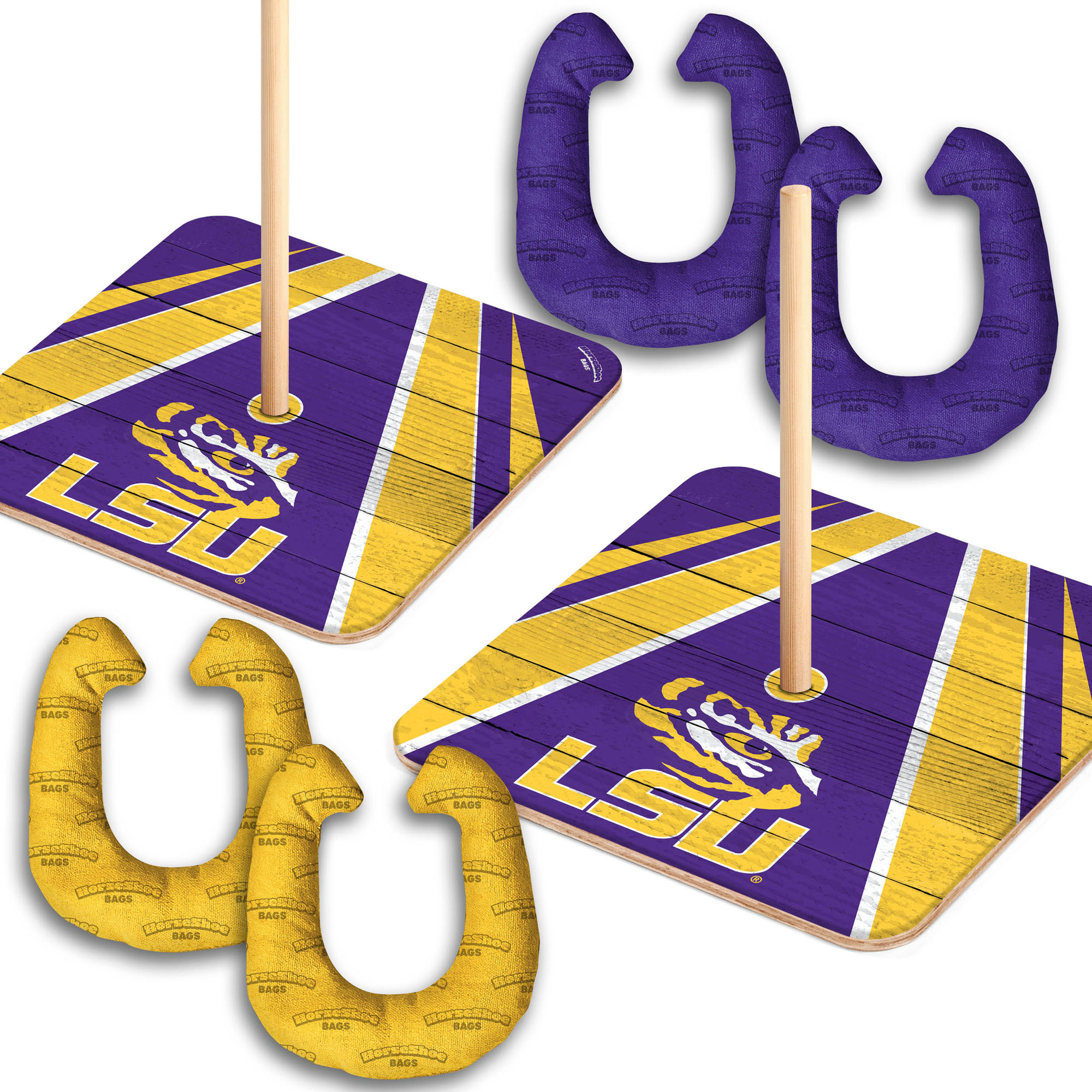 IDNA LSU Tigers Horseshoe Bags Game