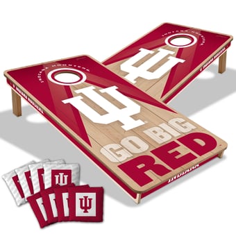 IDNA Indiana Hoosiers 2' x 4' Slogan Series Cornhole Game with Bags