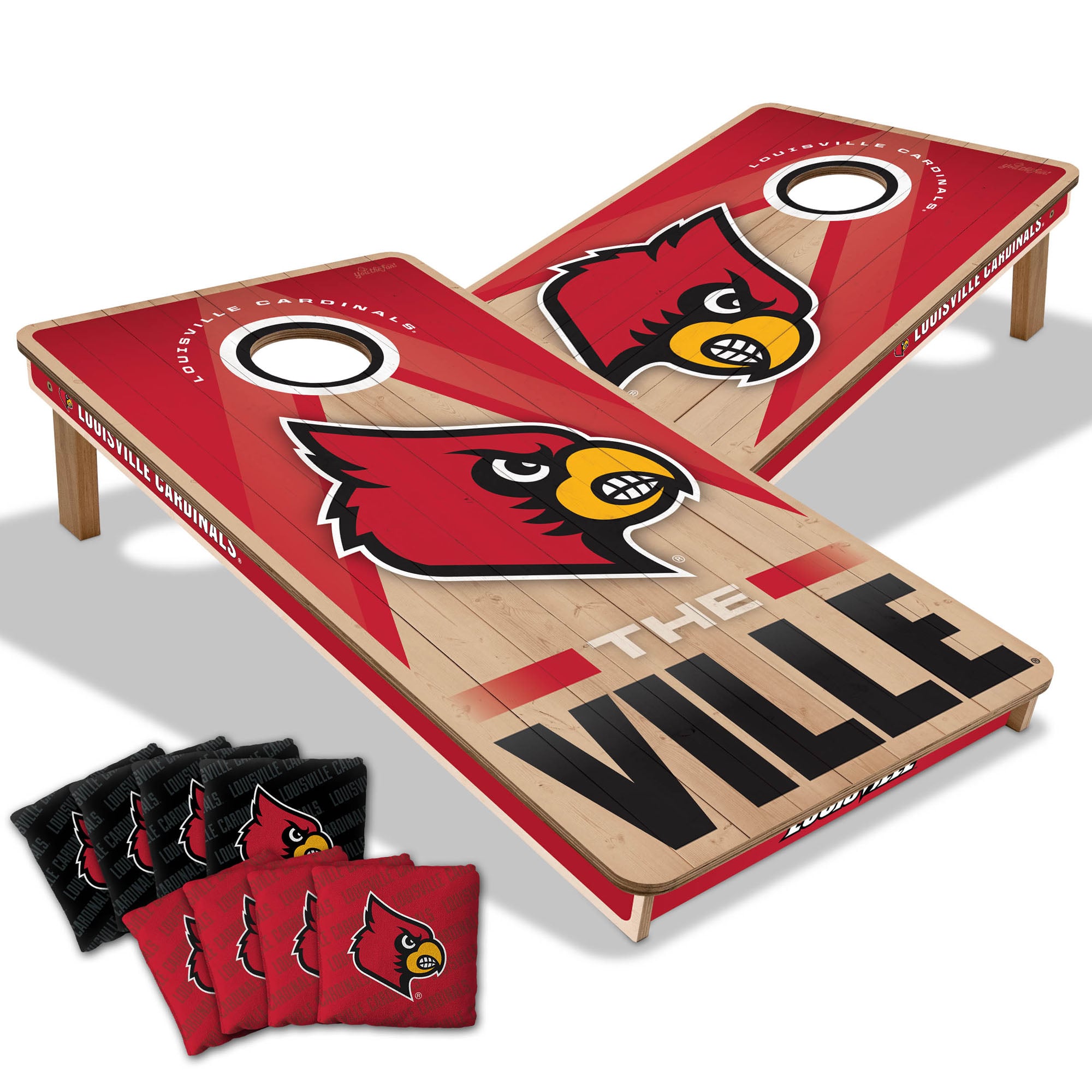 IDNA Louisville Cardinals 2' x 4' Slogan Series Cornhole Game with Bags
