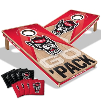 IDNA NC State Wolfpack 2' x 4' Slogan Series Cornhole Game with Bags