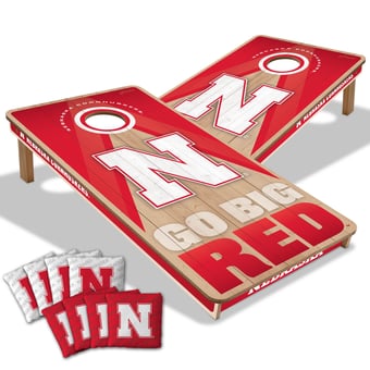IDNA Nebraska Huskers 2' x 4' Slogan Series Cornhole Game with Bags