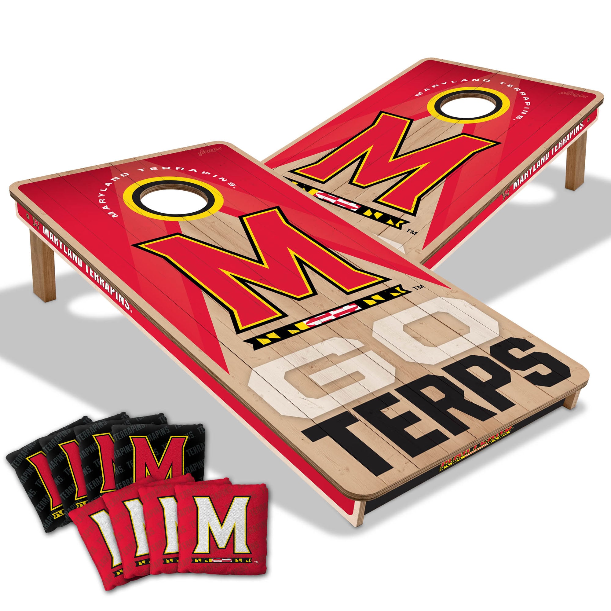 IDNA Maryland Terrapins 2' x 4' Slogan Series Cornhole Game with Bags