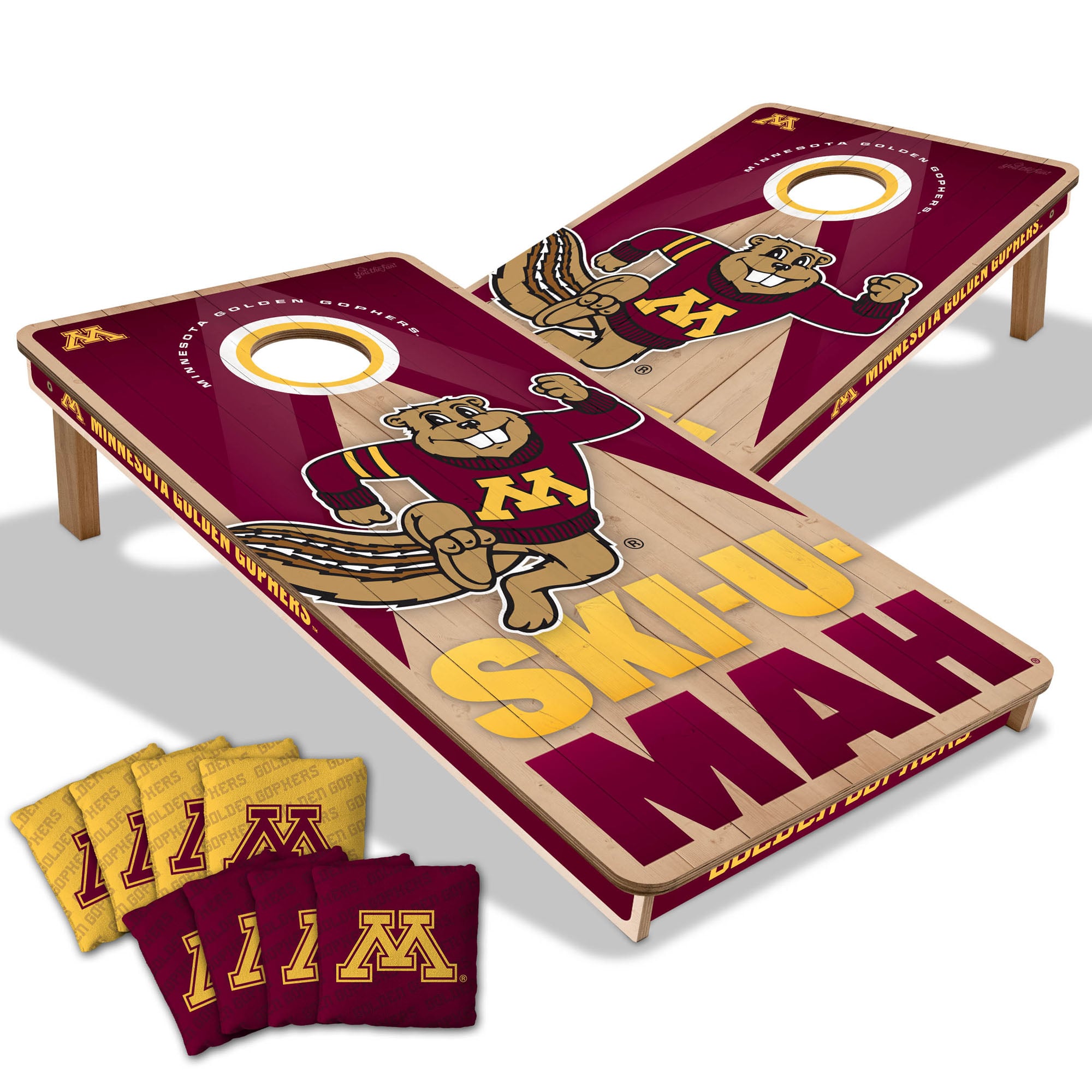 IDNA Minnesota Golden Gophers 2' x 4' Slogan Series Cornhole Game with Bags