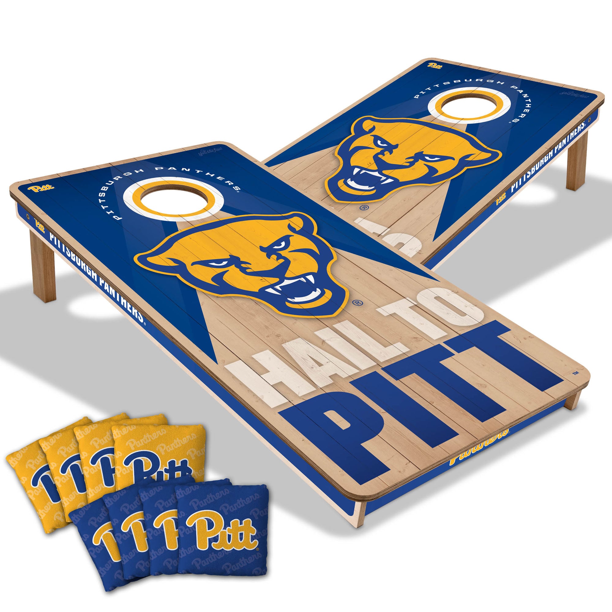 IDNA Pitt Panthers 2' x 4' Slogan Series Cornhole Game with Bags