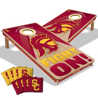 IDNA USC Trojans 2' x 4' Slogan Series Cornhole Game with Bags