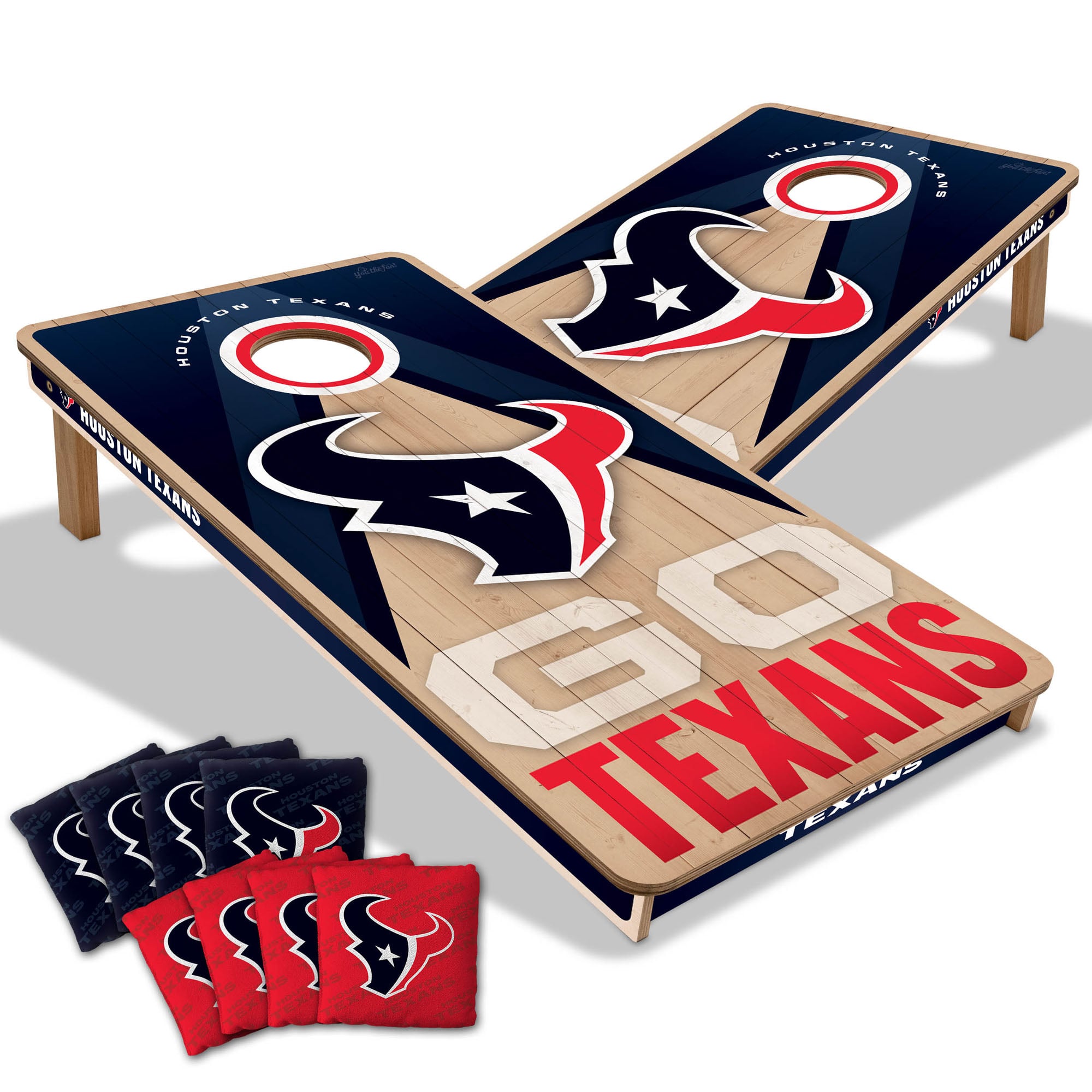 IDNA Houston Texans 2' x 4' Slogan Series Cornhole Game with Bags