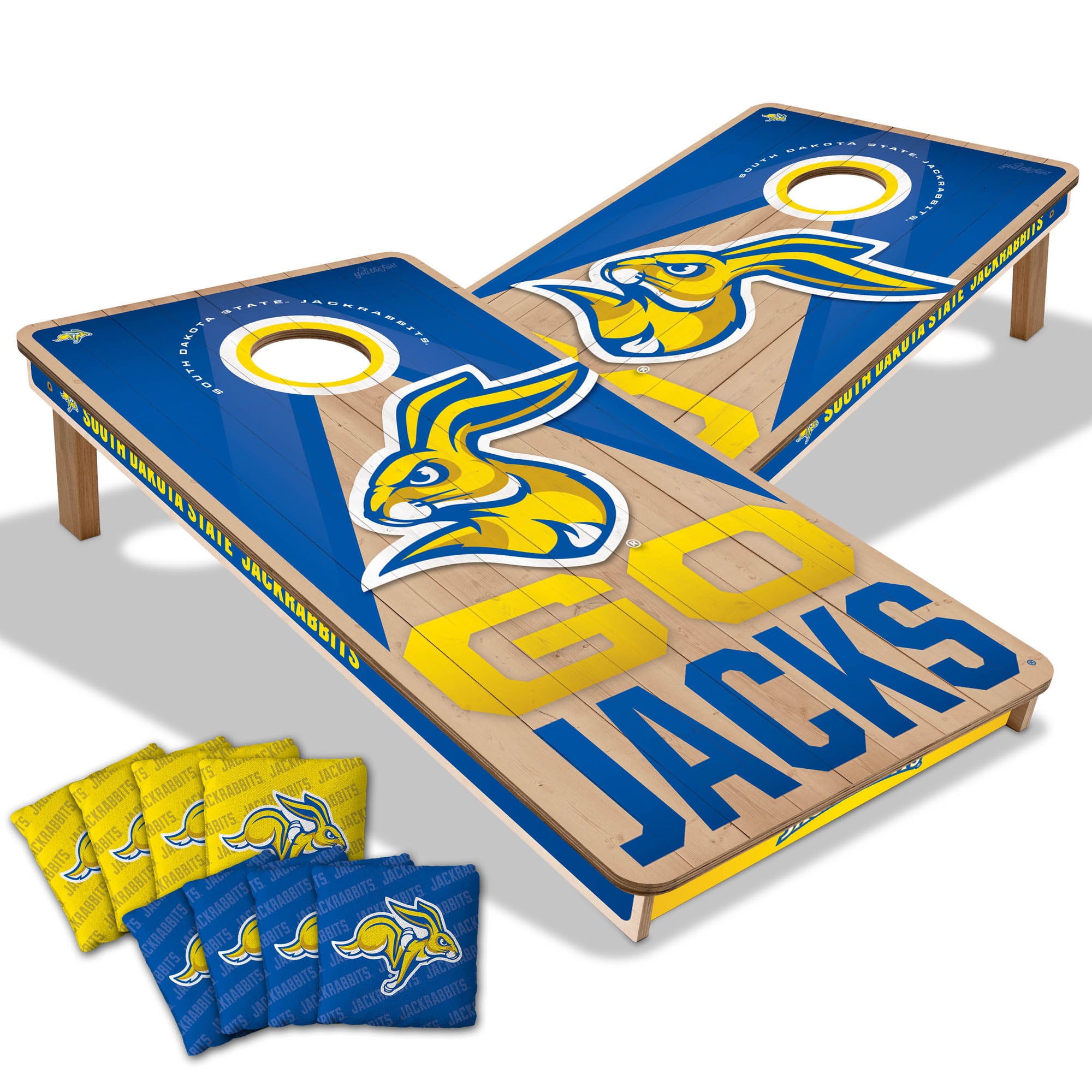 IDNA South Dakota State Jackrabbits 2' x 4' Slogan Series Cornhole Game with Bags