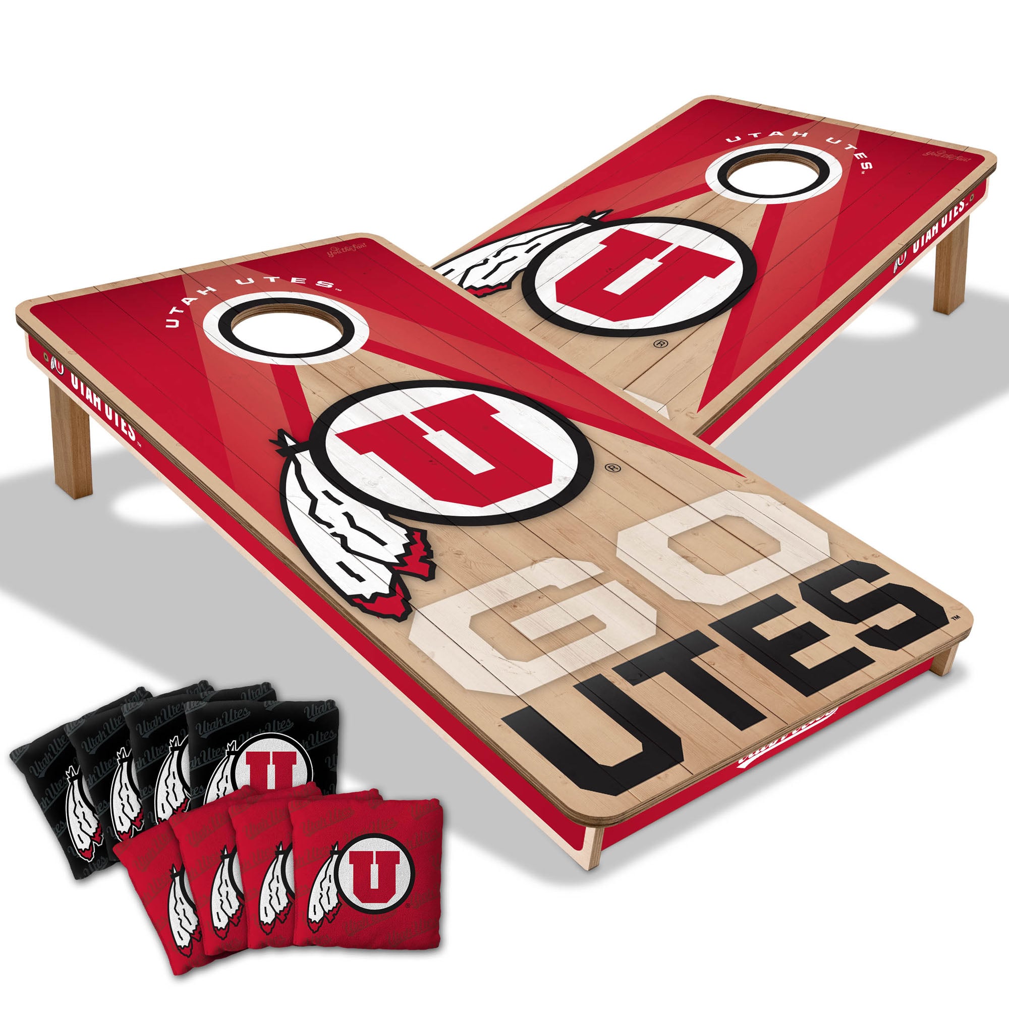 IDNA Utah Utes 2' x 4' Slogan Series Cornhole Game with Bags