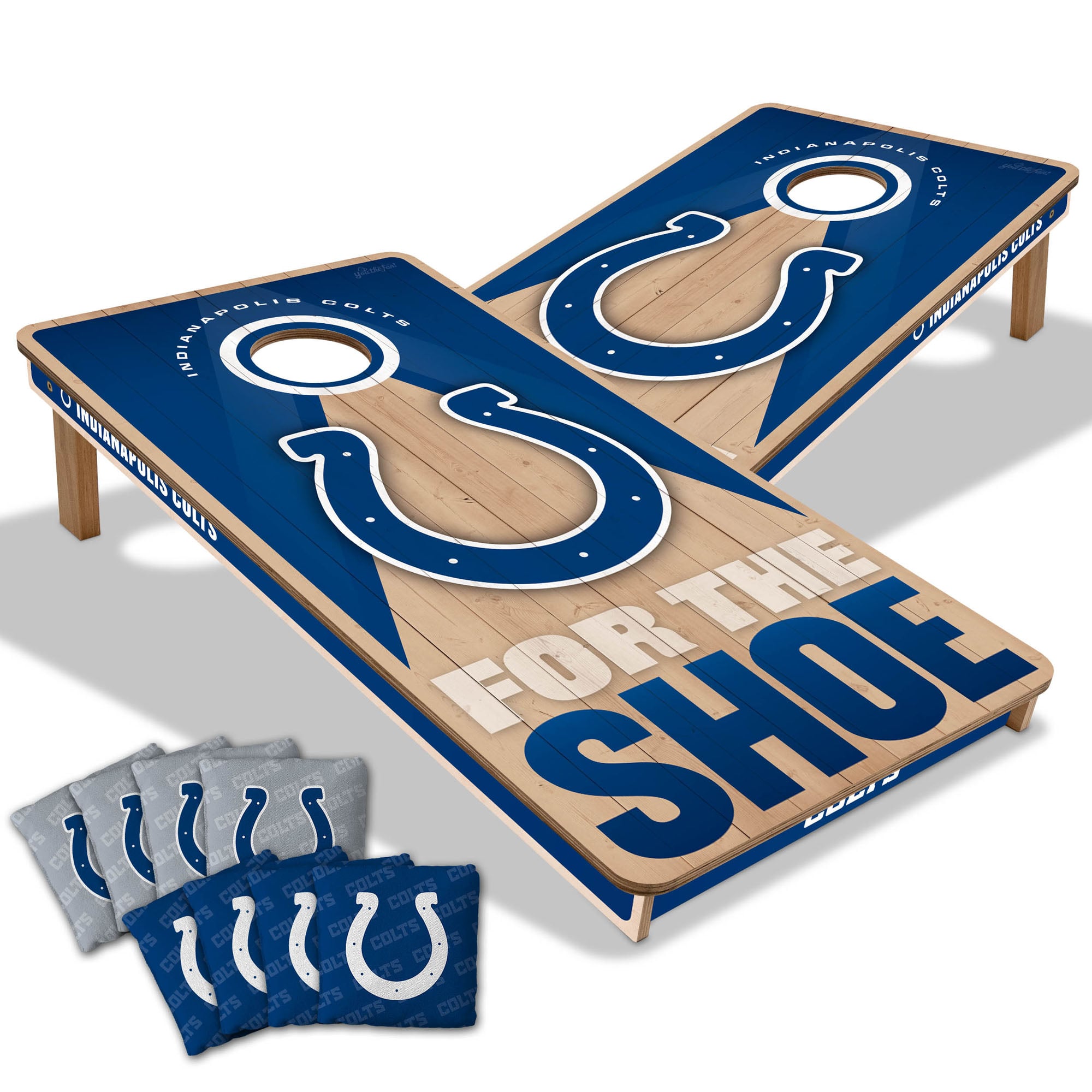 IDNA Indianapolis Colts 2' x 4' Slogan Series Cornhole Game with Bags