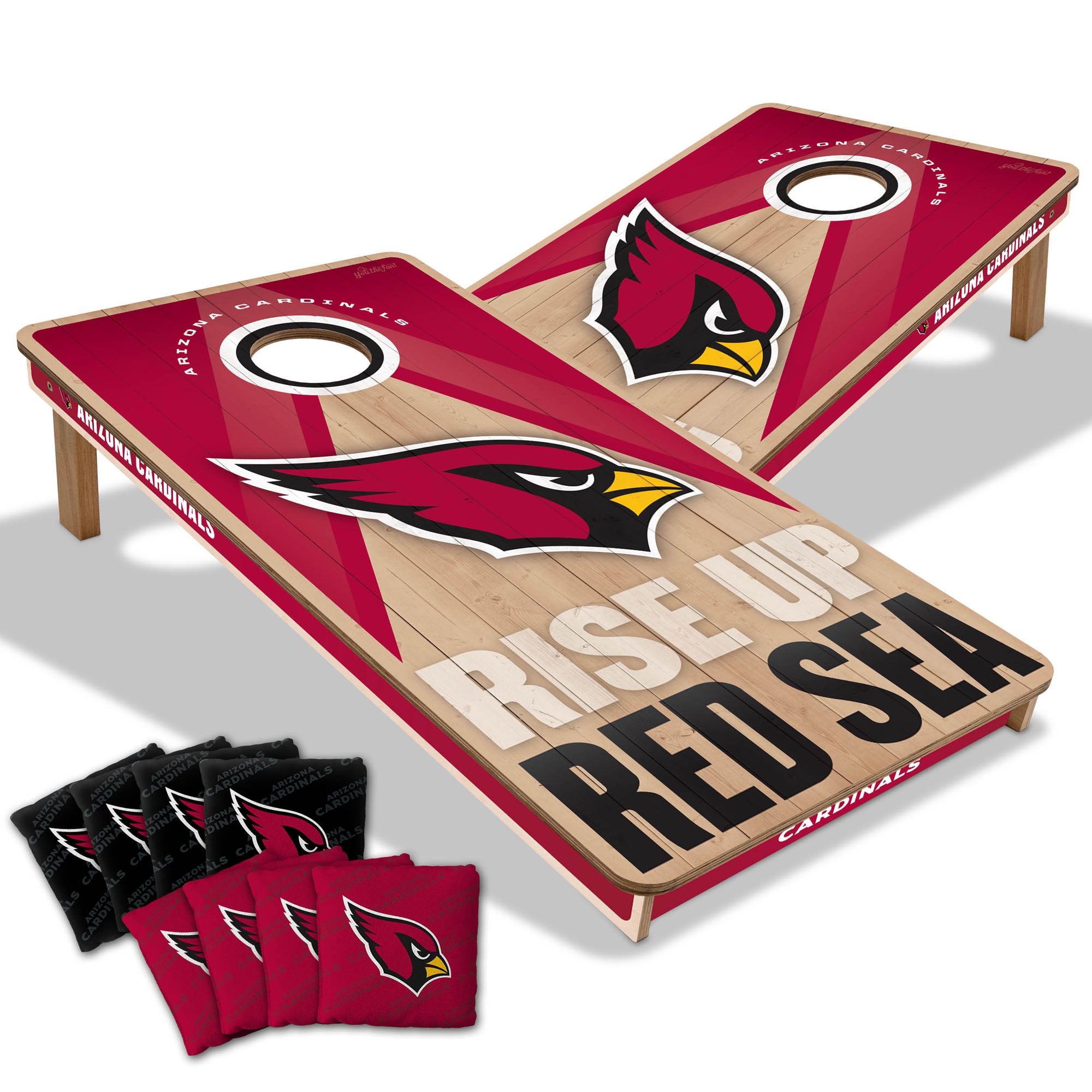 IDNA Arizona Cardinals 2' x 4' Slogan Series Cornhole Game with Bags