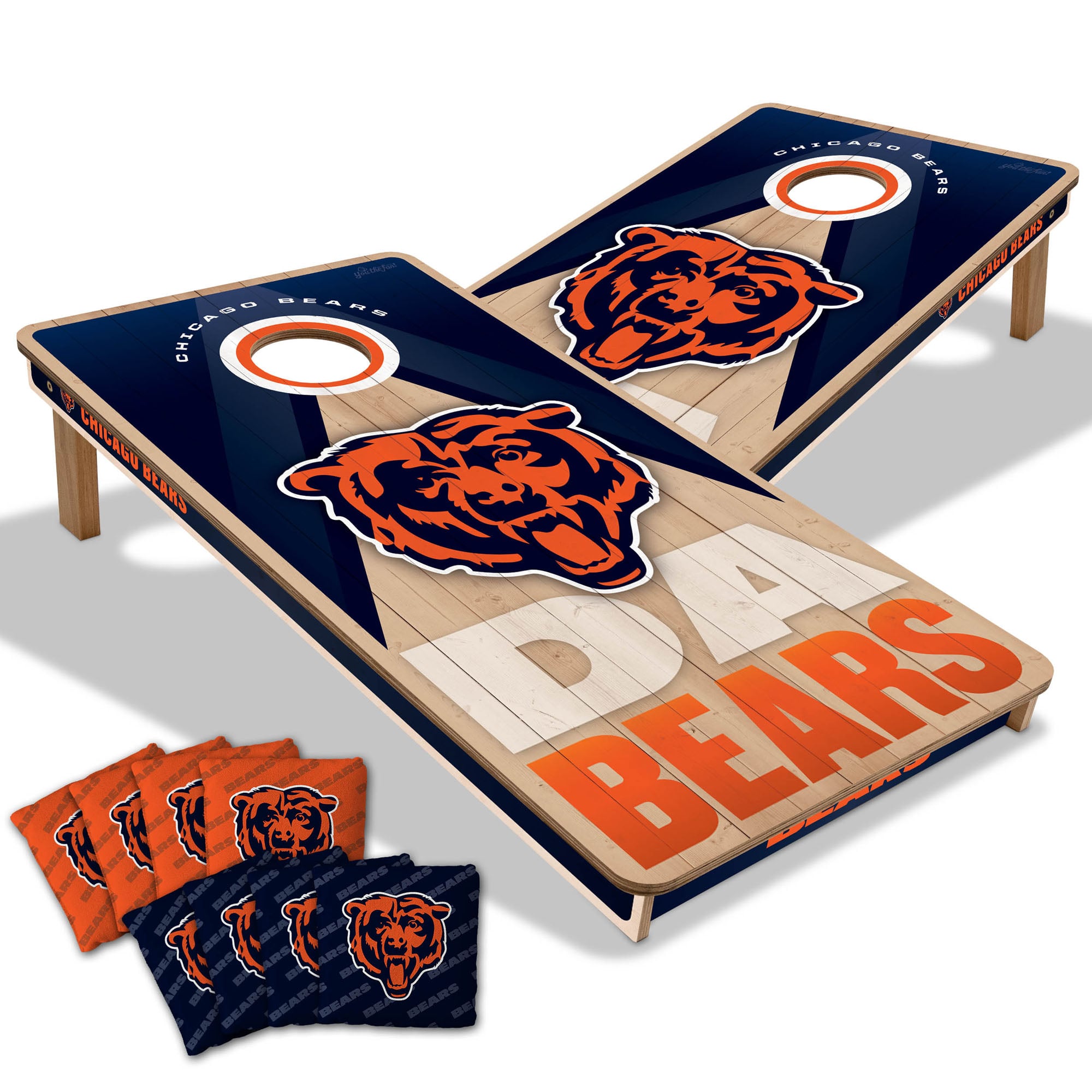 IDNA Chicago Bears 2' x 4' Slogan Series Cornhole Game with Bags