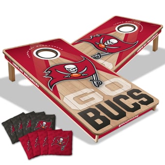 IDNA Tampa Bay Buccaneers 2' x 4' Slogan Series Cornhole Game with Bags