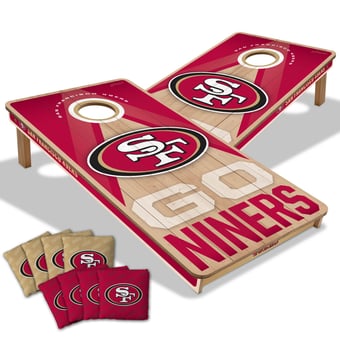 IDNA San Francisco 49ers 2' x 4' Slogan Series Cornhole Game with Bags