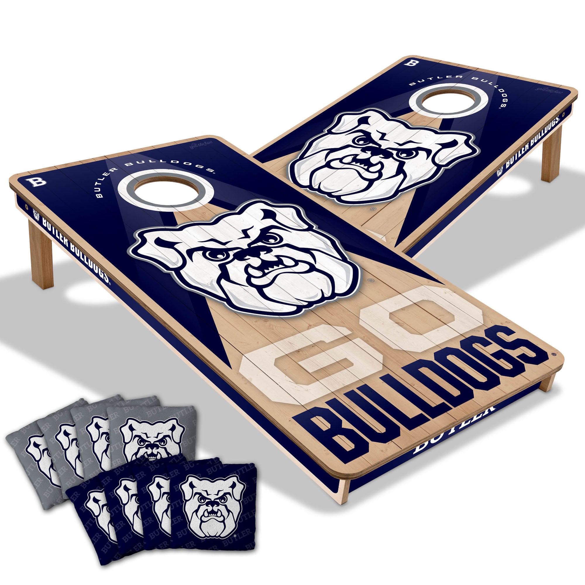 IDNA Butler Bulldogs 2' x 4' Slogan Series Cornhole Game with Bags