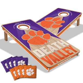 IDNA Clemson Tigers 2' x 4' Slogan Series Cornhole Game with Bags
