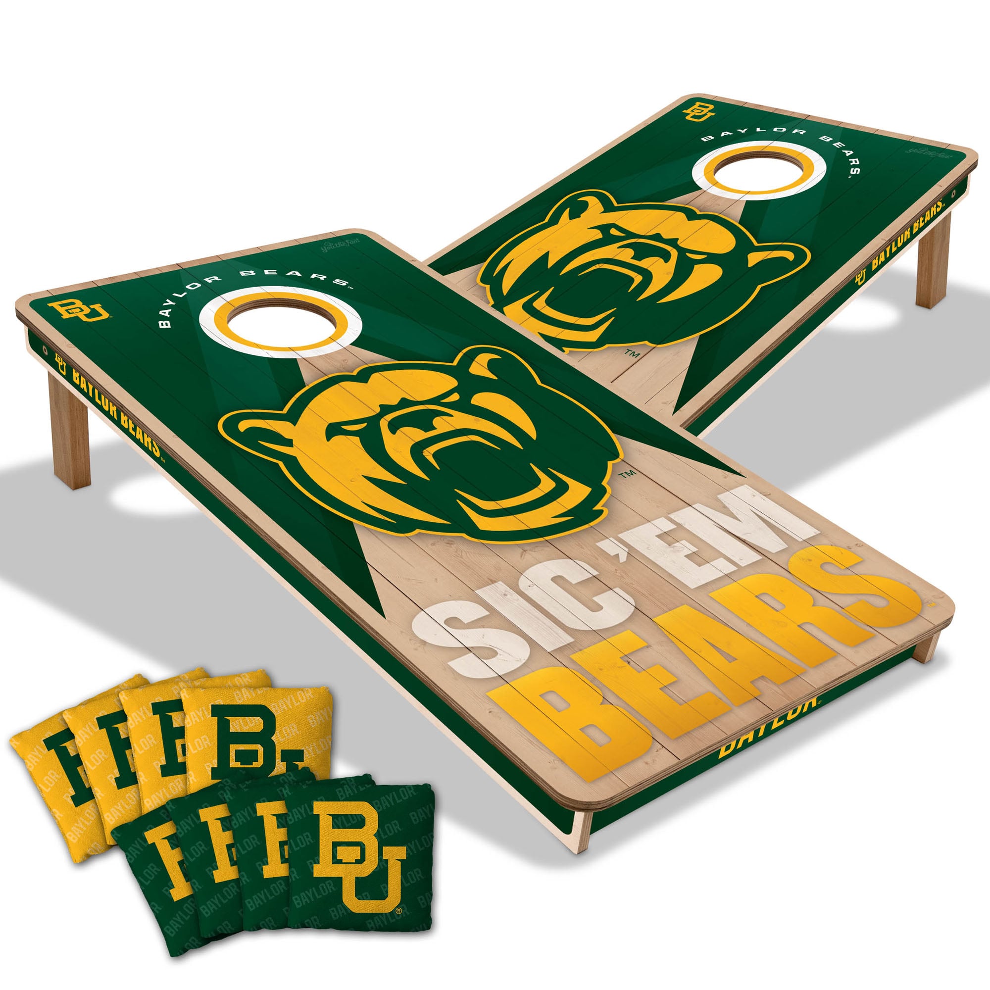 IDNA Baylor Bears 2' x 4' Slogan Series Cornhole Game with Bags
