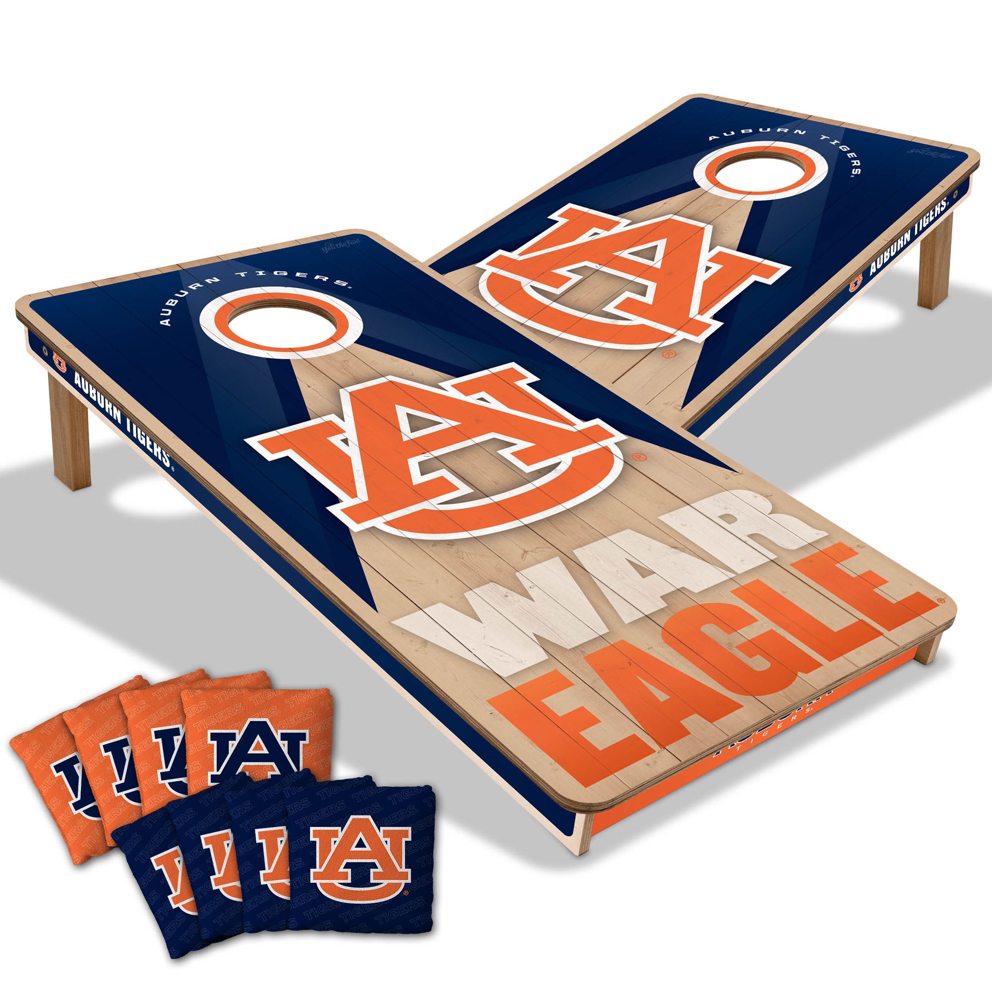 IDNA Auburn Tigers 2' x 4' Slogan Series Cornhole Game with Bags