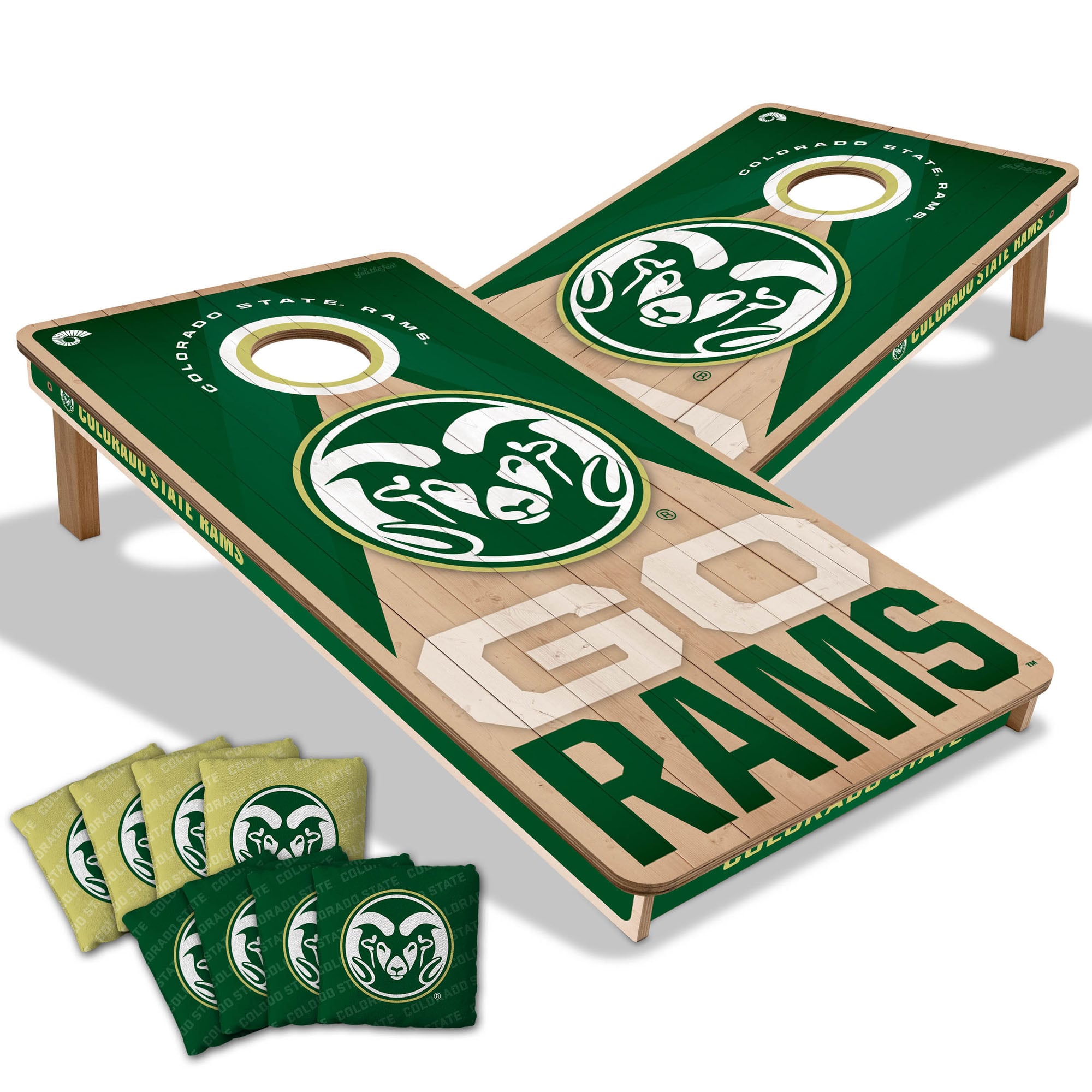 IDNA Colorado State Rams 2' x 4' Slogan Series Cornhole Game with Bags