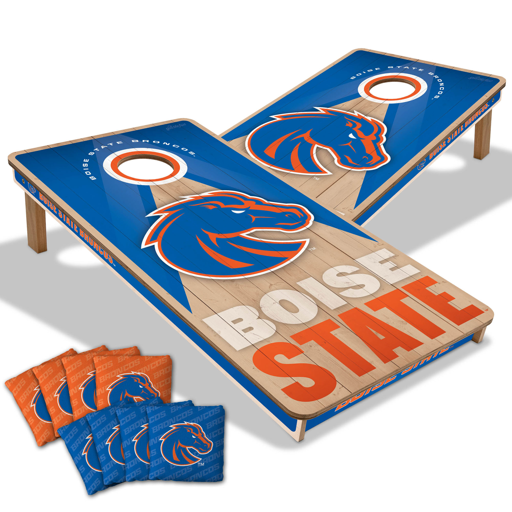 IDNA Boise State Broncos 2' x 4' Slogan Series Cornhole Game with Bags
