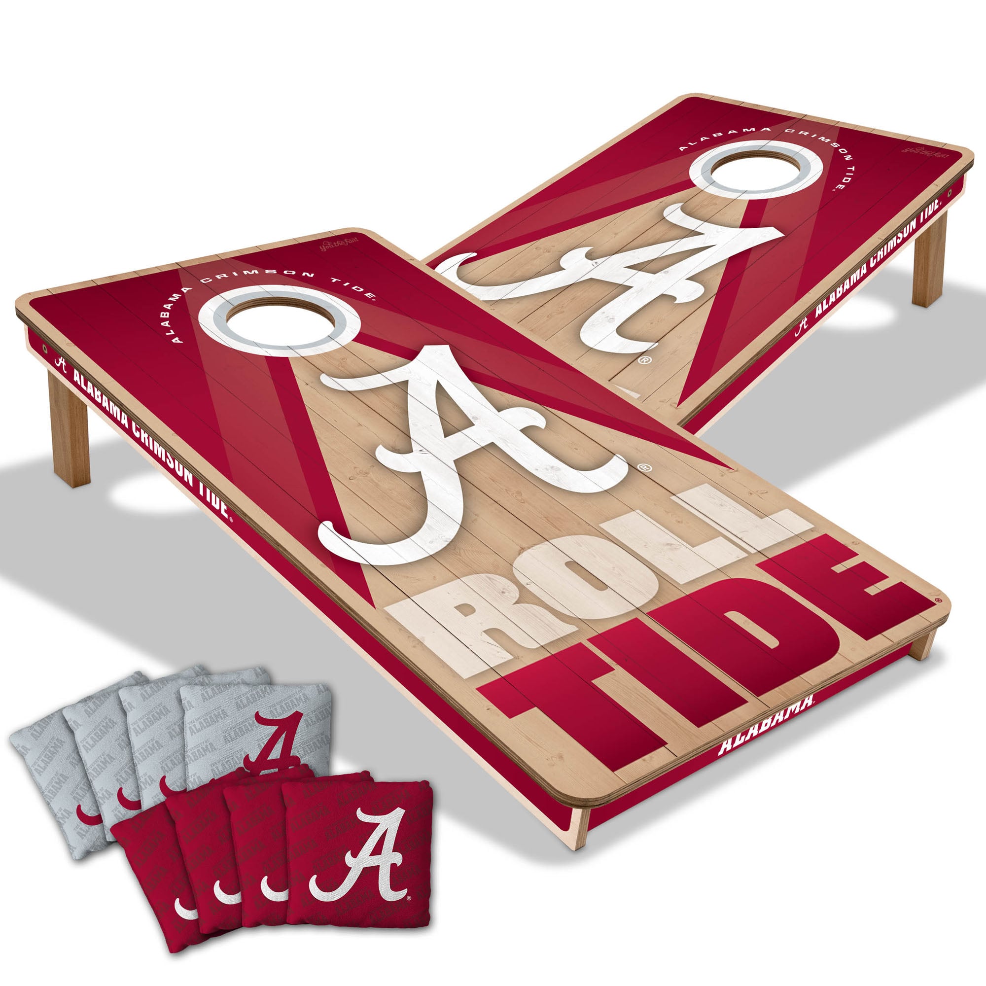 IDNA Alabama Crimson Tide 2' x 4' Slogan Series Cornhole Game with Bags