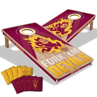 IDNA Arizona State Sun Devils 2' x 4' Slogan Series Cornhole Game with Bags