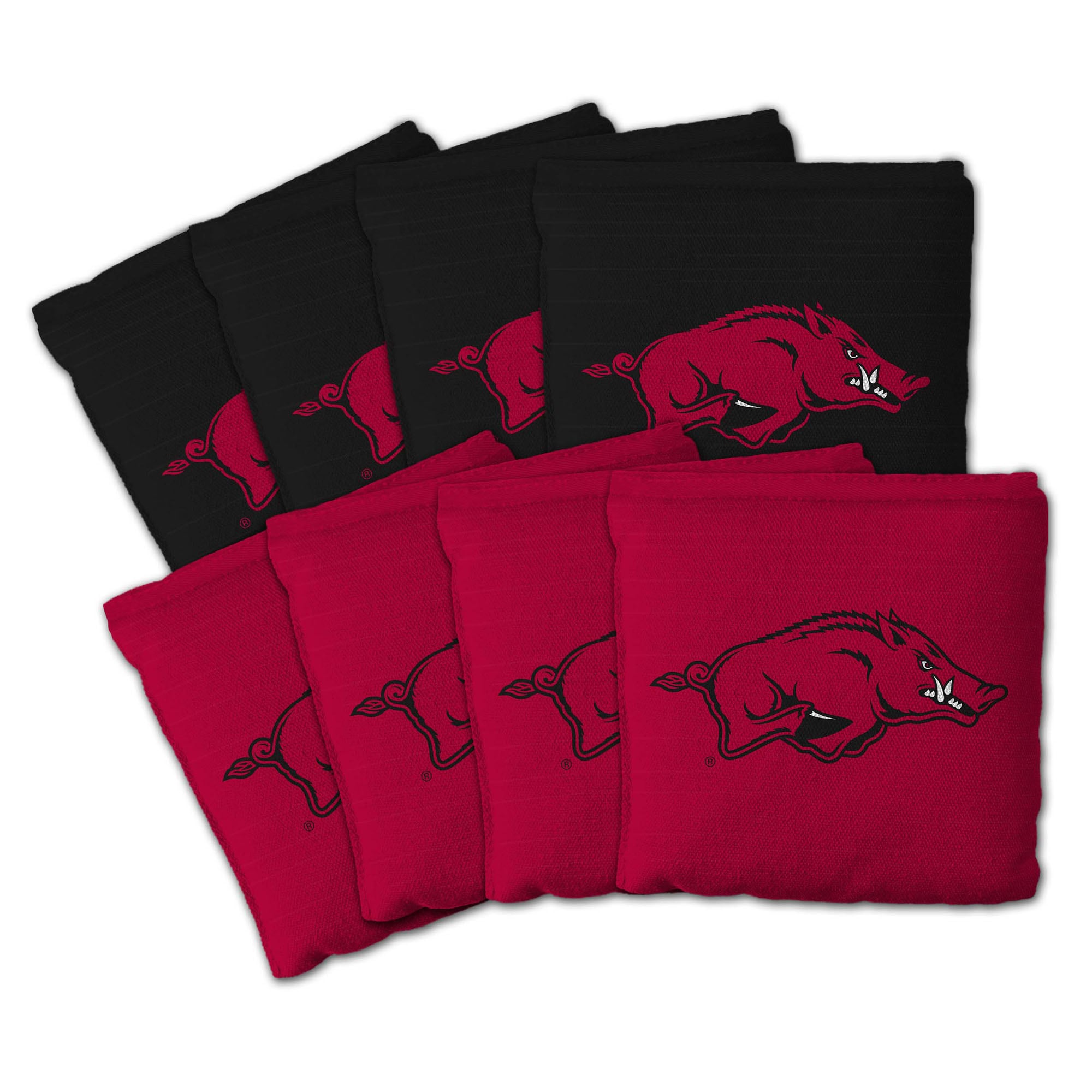 IDNA Arkansas Razorbacks Eight-Piece Cornhole Bag Set