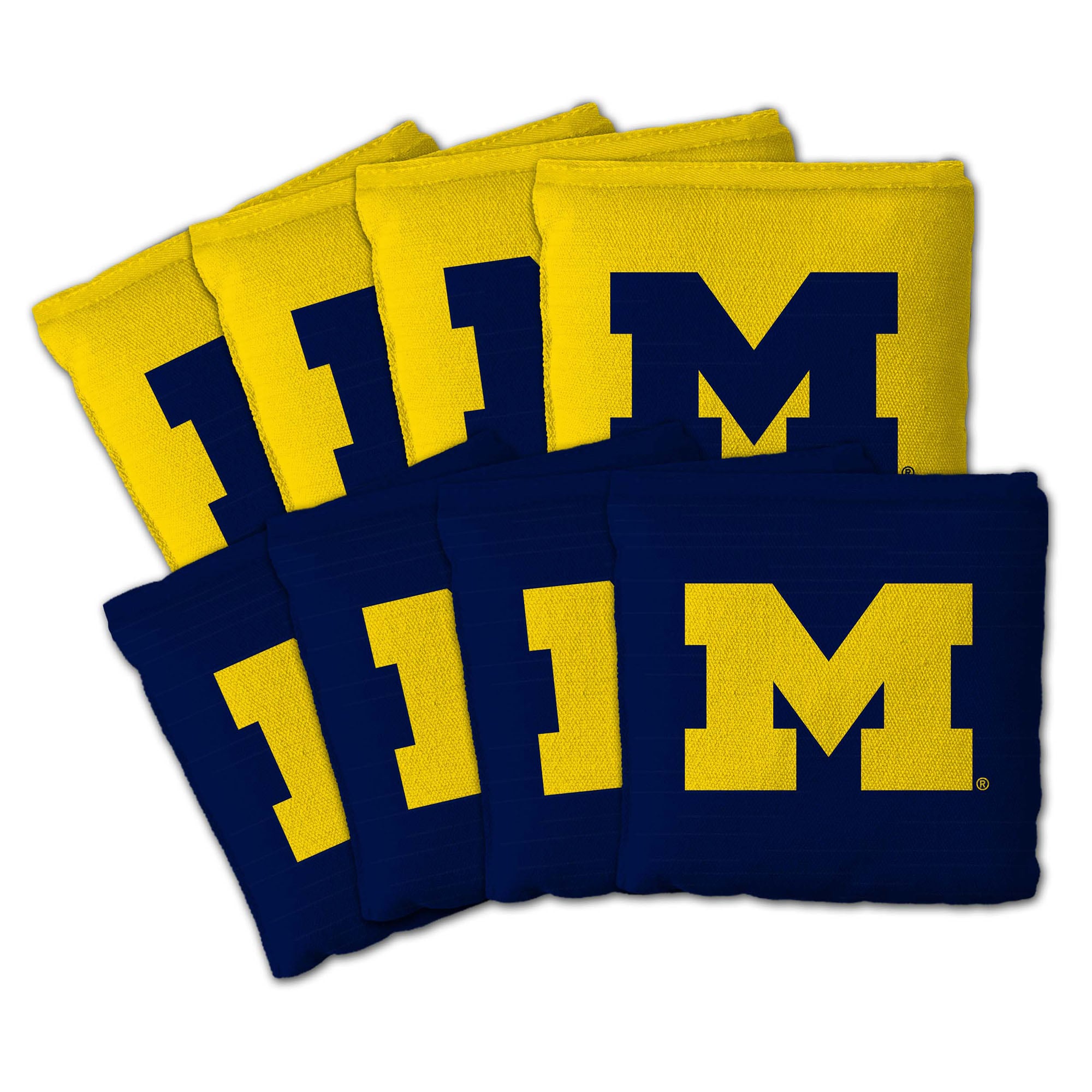 IDNA Michigan Wolverines Eight-Piece Cornhole Bag Set