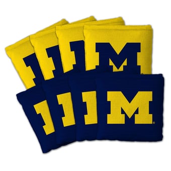 IDNA Michigan Wolverines Eight-Piece Cornhole Bag Set