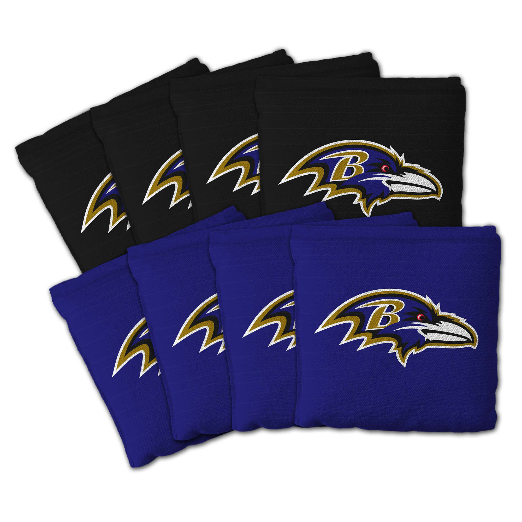IDNA Baltimore Ravens Eight-Piece Cornhole Bag Set