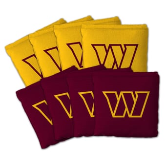IDNA Washington Commanders Eight-Piece Cornhole Bag Set