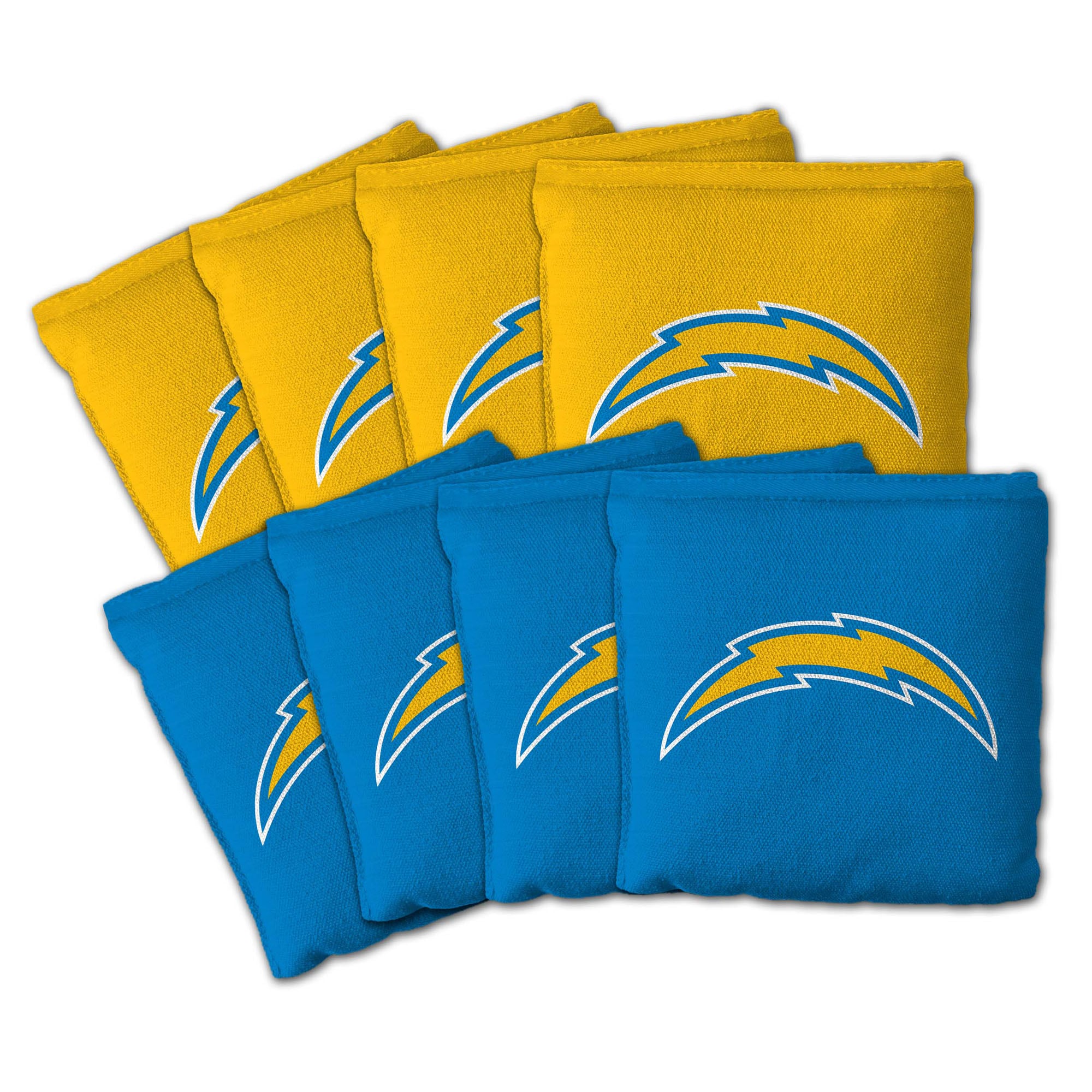 IDNA Los Angeles Chargers Eight-Piece Cornhole Bag Set