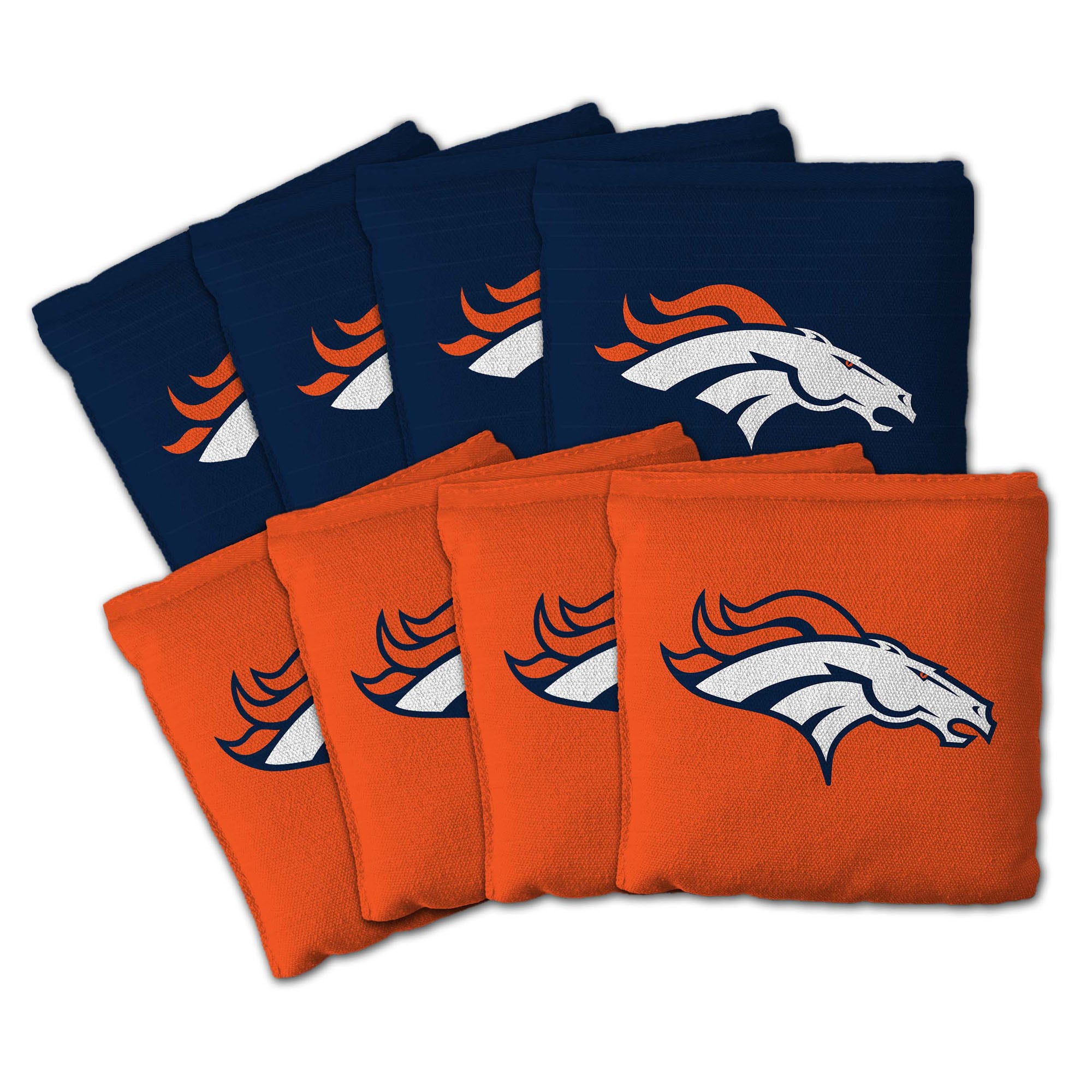 IDNA Denver Broncos Eight-Piece Cornhole Bag Set