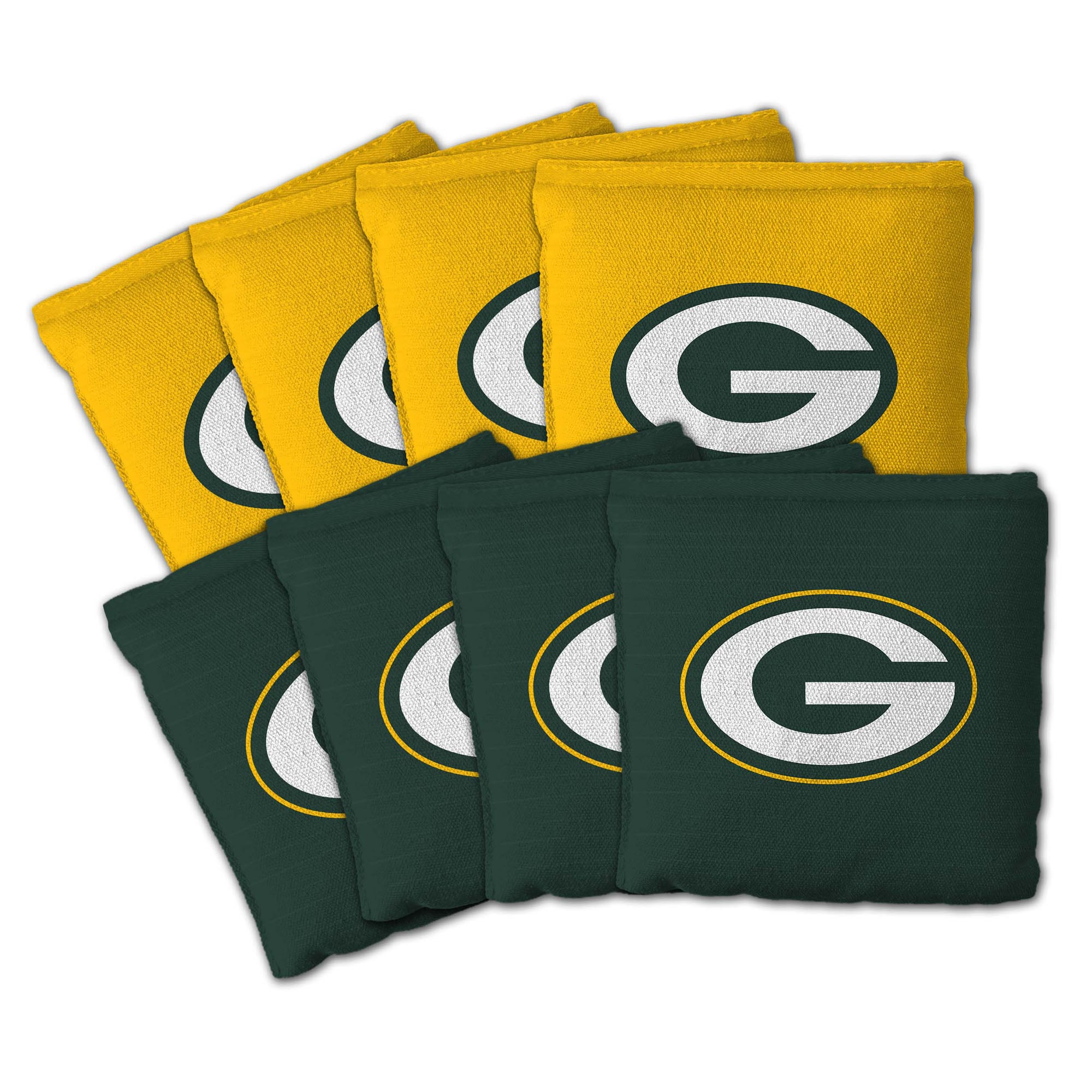 IDNA Green Bay Packers Eight-Piece Cornhole Bag Set
