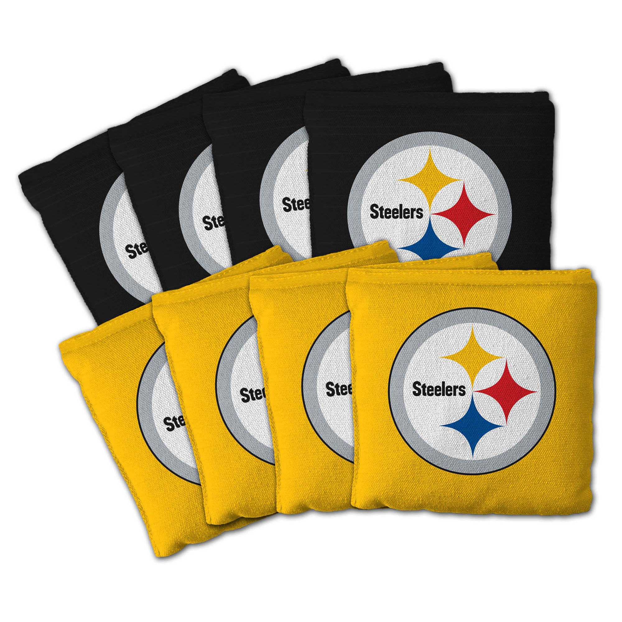 IDNA Pittsburgh Steelers Eight-Piece Cornhole Bag Set