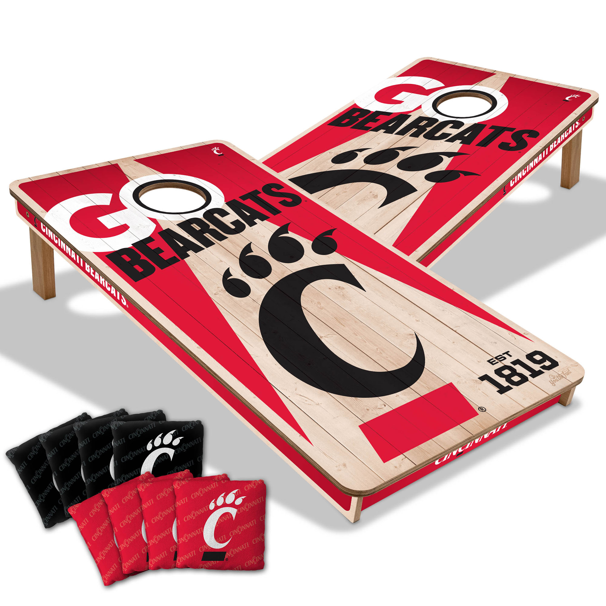 IDNA Cincinnati Bearcats 2' x 4' Cornhole Game with Bags