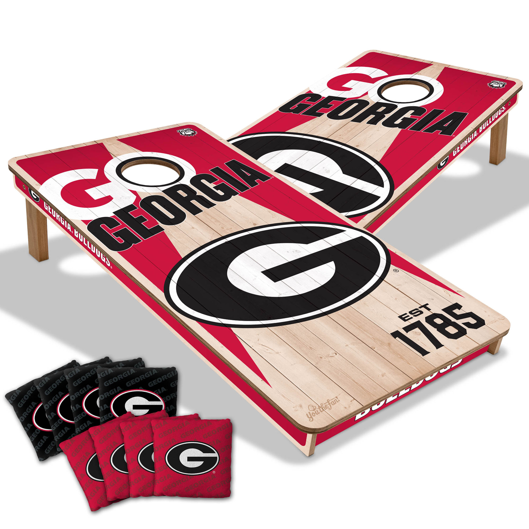 IDNA Georgia Bulldogs 2' x 4' Cornhole Game with Bags