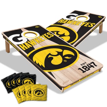 IDNA Iowa Hawkeyes 2' x 4' Cornhole Game with Bags
