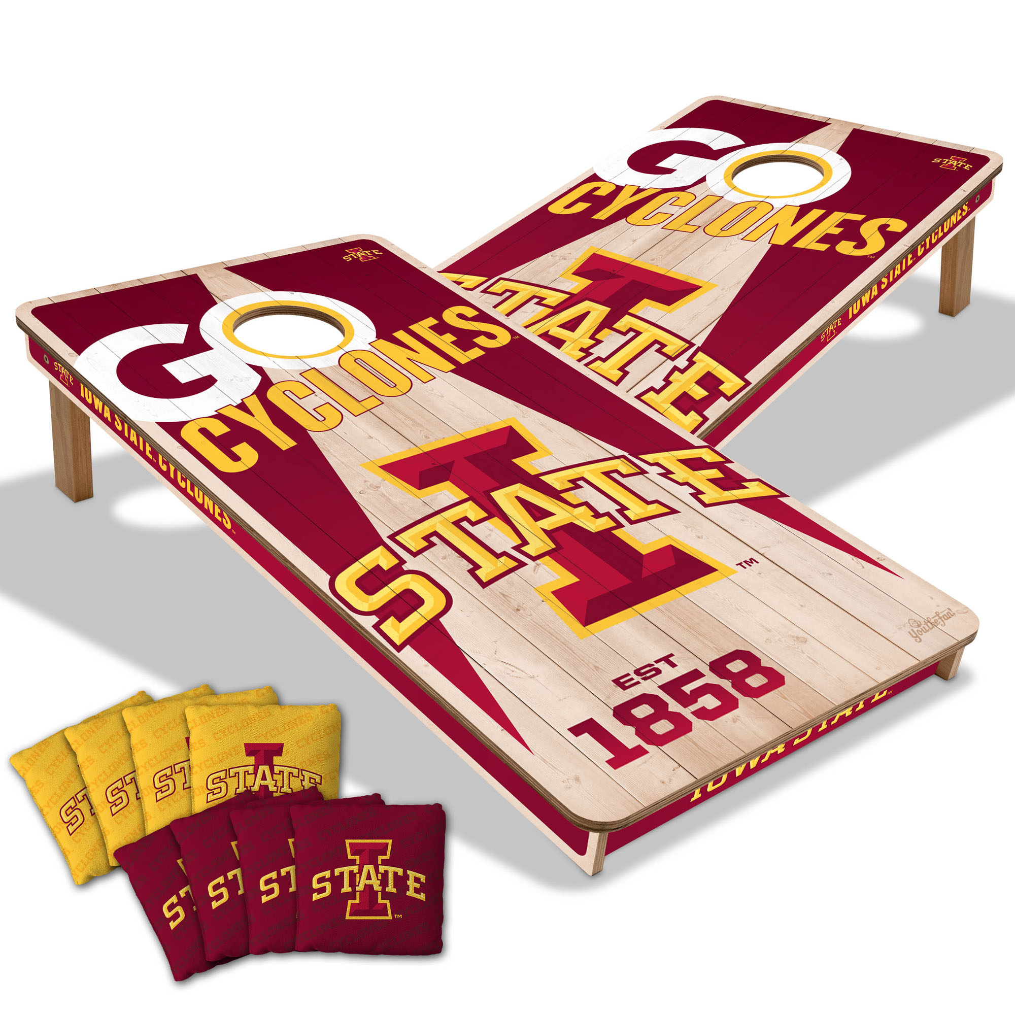 IDNA Iowa State Cyclones 2' x 4' Cornhole Game with Bags
