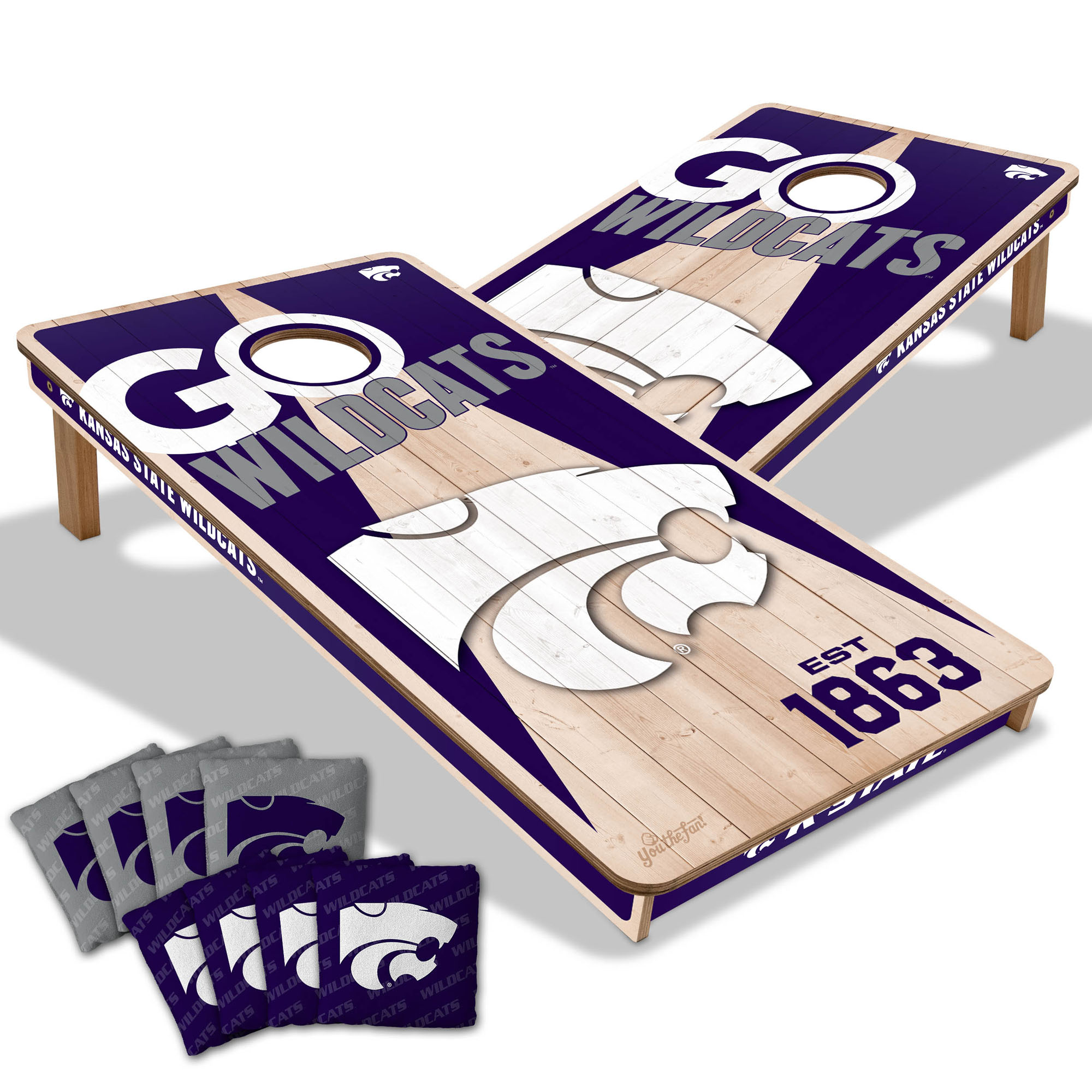 IDNA Kansas State Wildcats 2' x 4' Cornhole Game with Bags