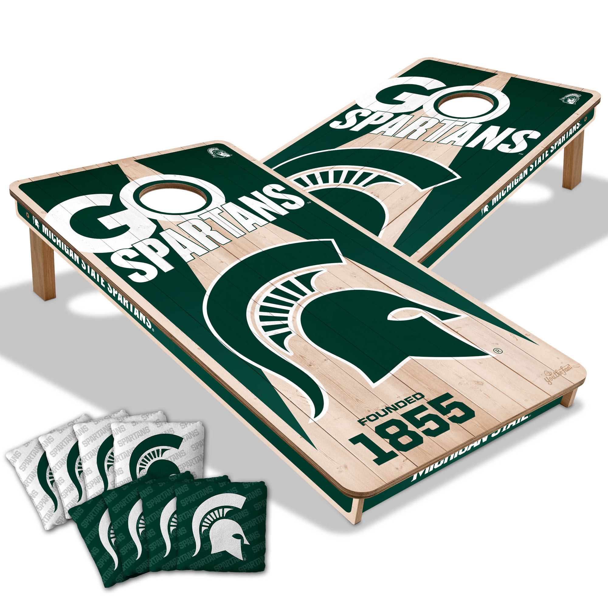 IDNA Michigan State Spartans 2' x 4' Cornhole Game with Bags