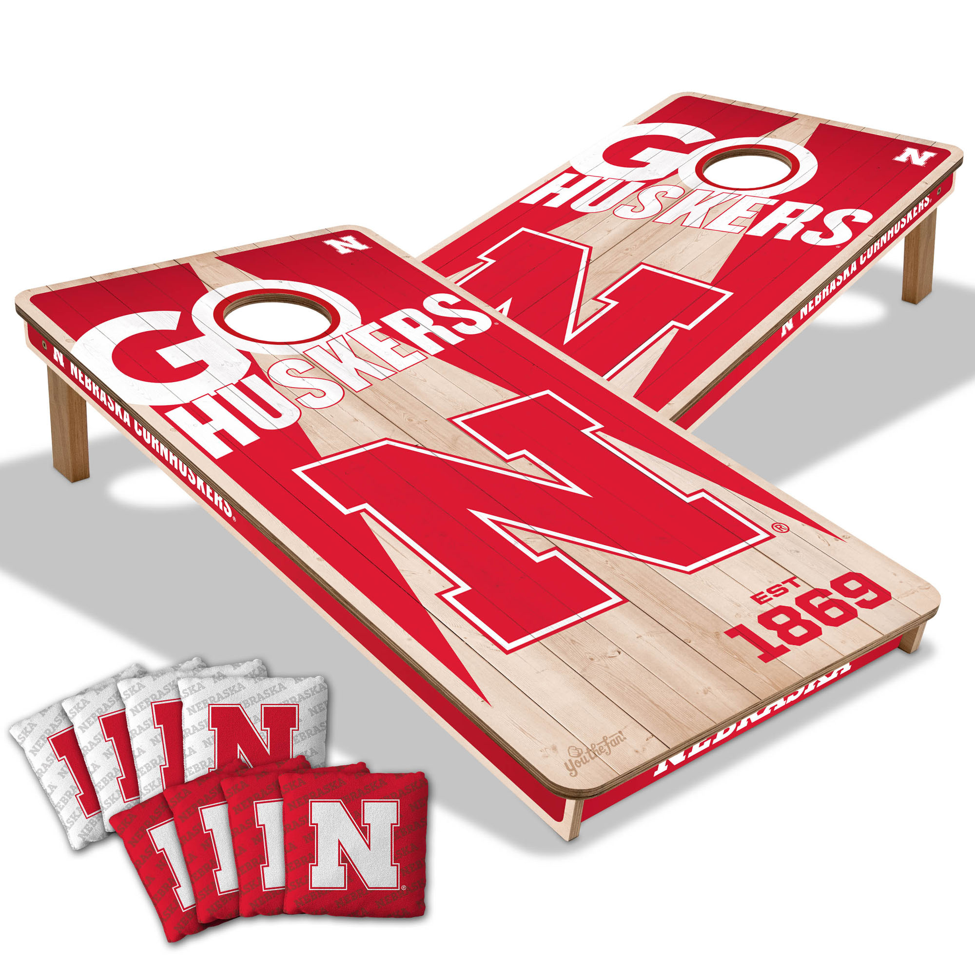 IDNA Nebraska Huskers 2' x 4' Cornhole Game with Bags