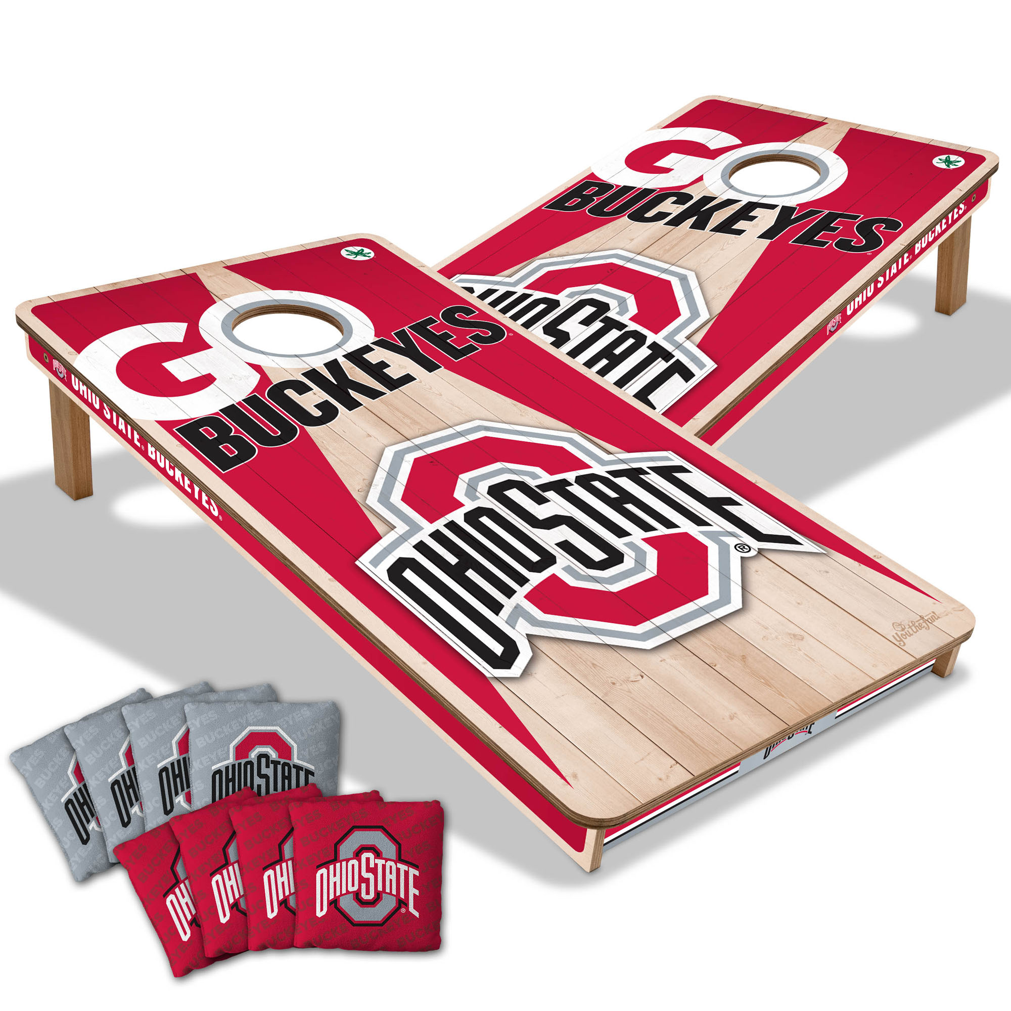 IDNA Ohio State Buckeyes 2' x 4' Cornhole Game with Bags