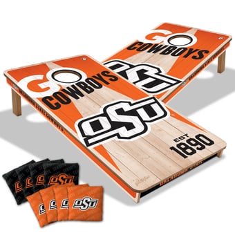IDNA Oklahoma State Cowboys 2' x 4' Cornhole Game with Bags