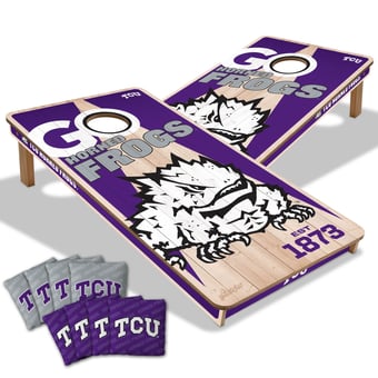 IDNA TCU Horned Frogs 2' x 4' Cornhole Game with Bags
