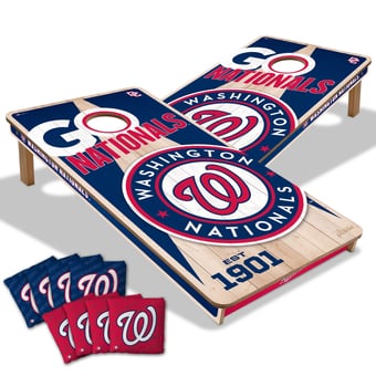 Fanpoint Washington Nationals 2' x 4' Cornhole Game with Bags