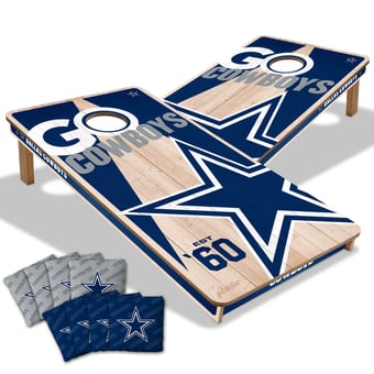 Fanpoint Dallas Cowboys 2' x 4' Cornhole Game with Bags