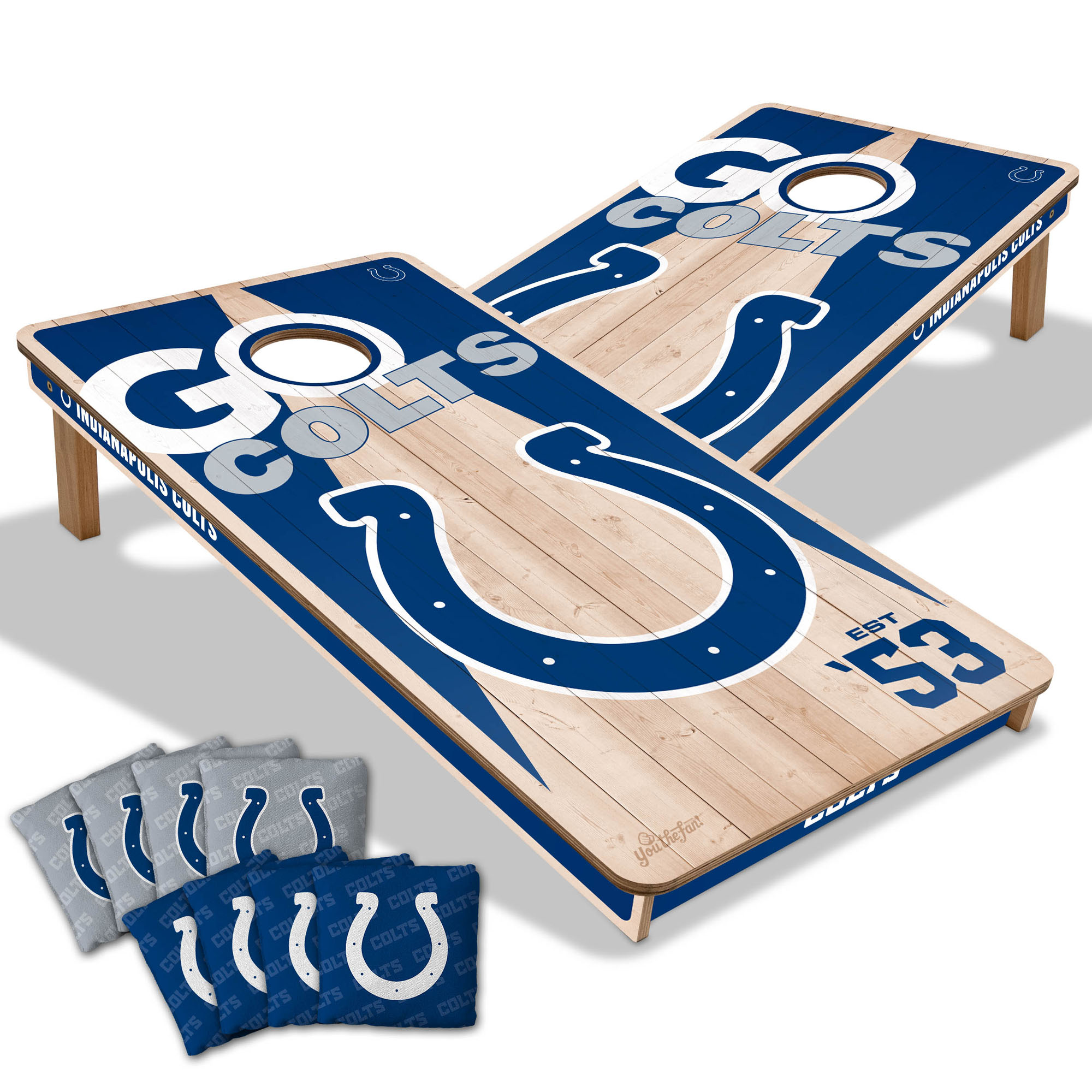 IDNA Indianapolis Colts 2' x 4' Cornhole Game with Bags